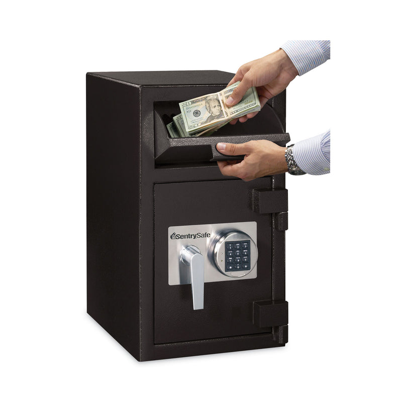 Sentry Digital Depository Safe, Extra Large, 1.3 cu ft, 14w x 15.6d x 24h, Black