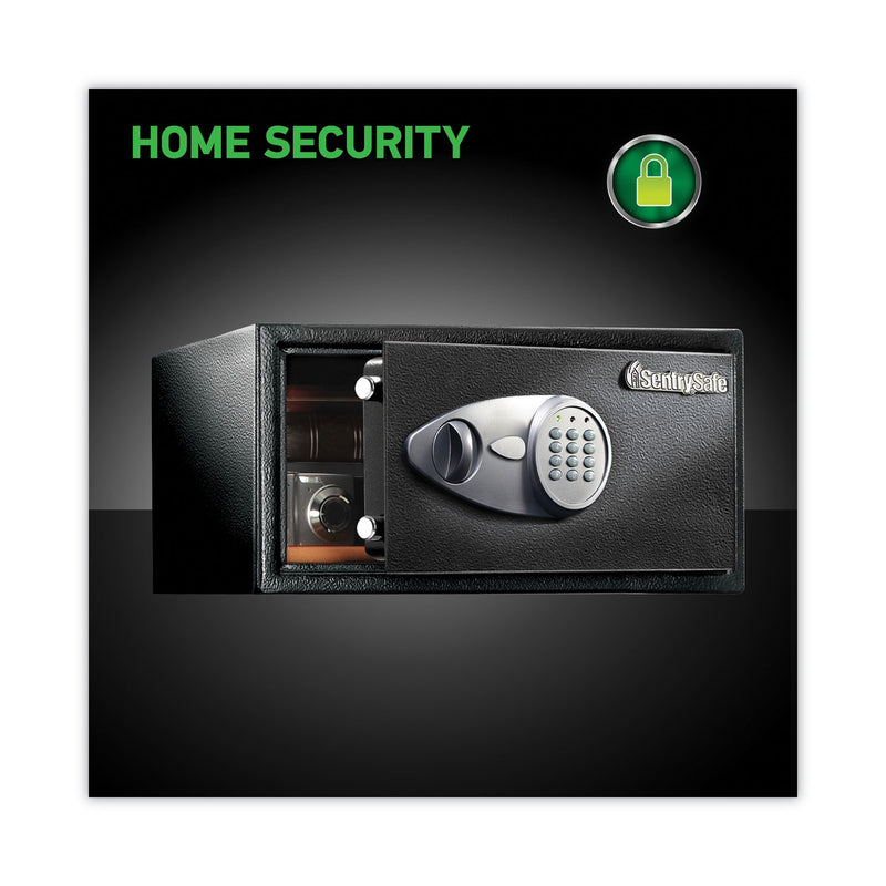 Sentry Electronic Lock Security Safe, 1 cu ft, 16.94w x 14.56d x 8.88h, Black