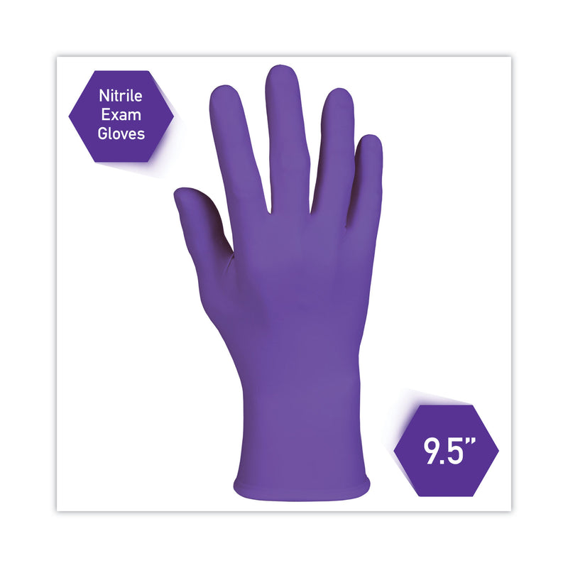 Kimtech PURPLE NITRILE Exam Gloves, 242 mm Length, Small, Purple, 100/Box