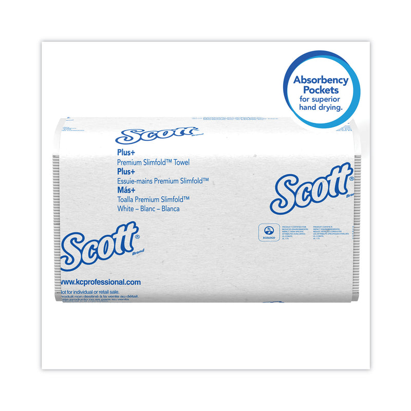 Scott Control Slimfold Towels, 7.5 x 11.6, White, 90/Pack, 24 Packs/Carton