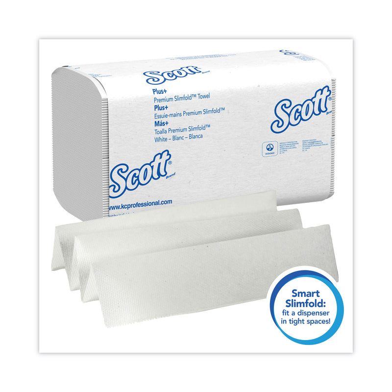 Scott Control Slimfold Towels, 7.5 x 11.6, White, 90/Pack, 24 Packs/Carton