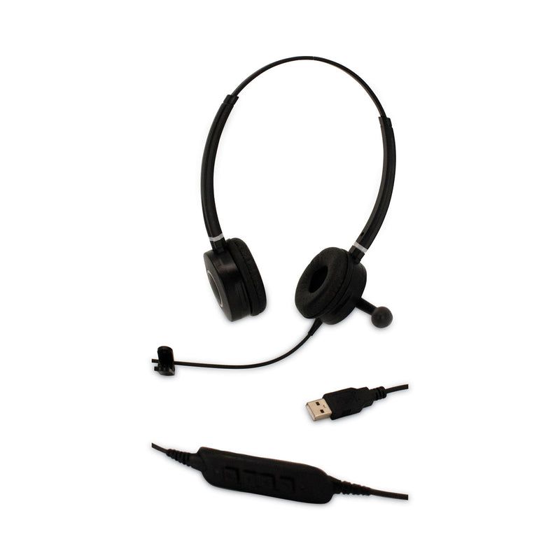 Spracht USB Headset, Binaural, Over The Head