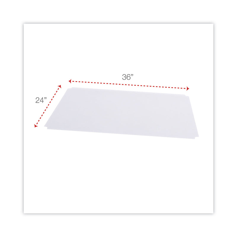 Alera Shelf Liners For Wire Shelving, Clear Plastic, 36w x 24d, 4/Pack