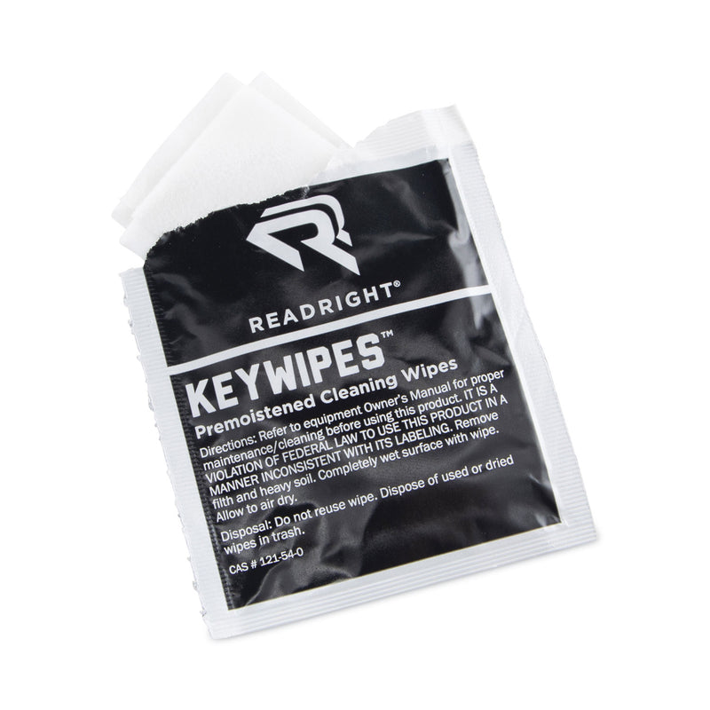 Read Right KeyWipes Keyboard Wet Wipes, 6.88 x 5, 18/Box