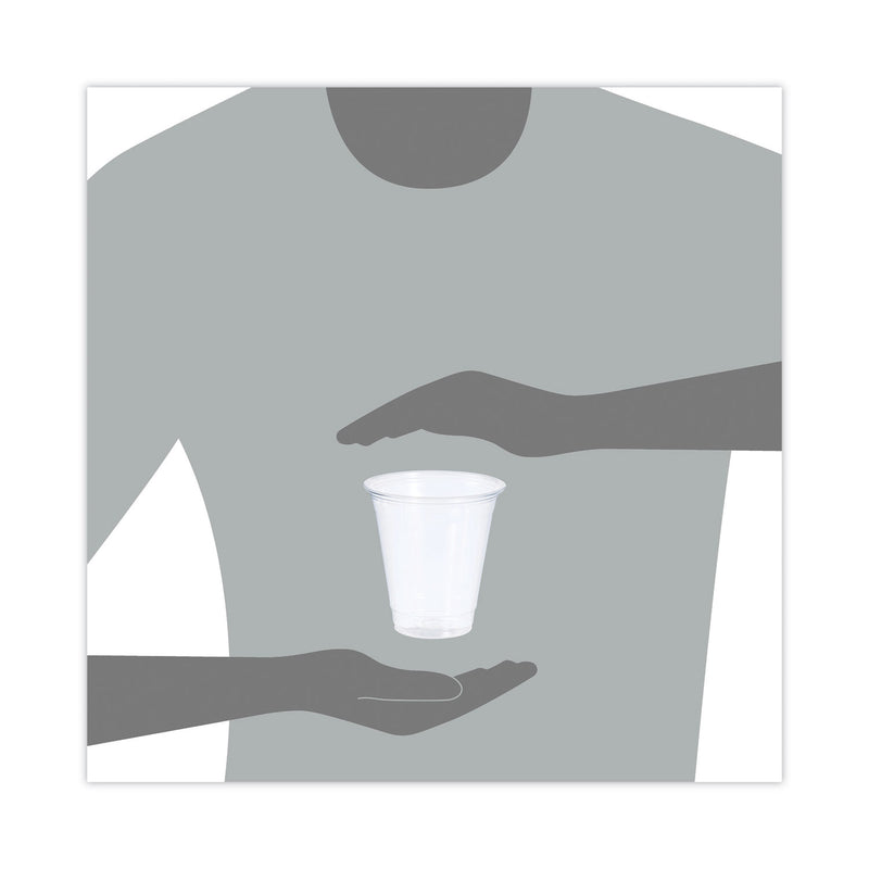 Dart Conex ClearPro Plastic Cold Cups, 12 oz, Clear, 50/Sleeve, 20 Sleeves/Carton