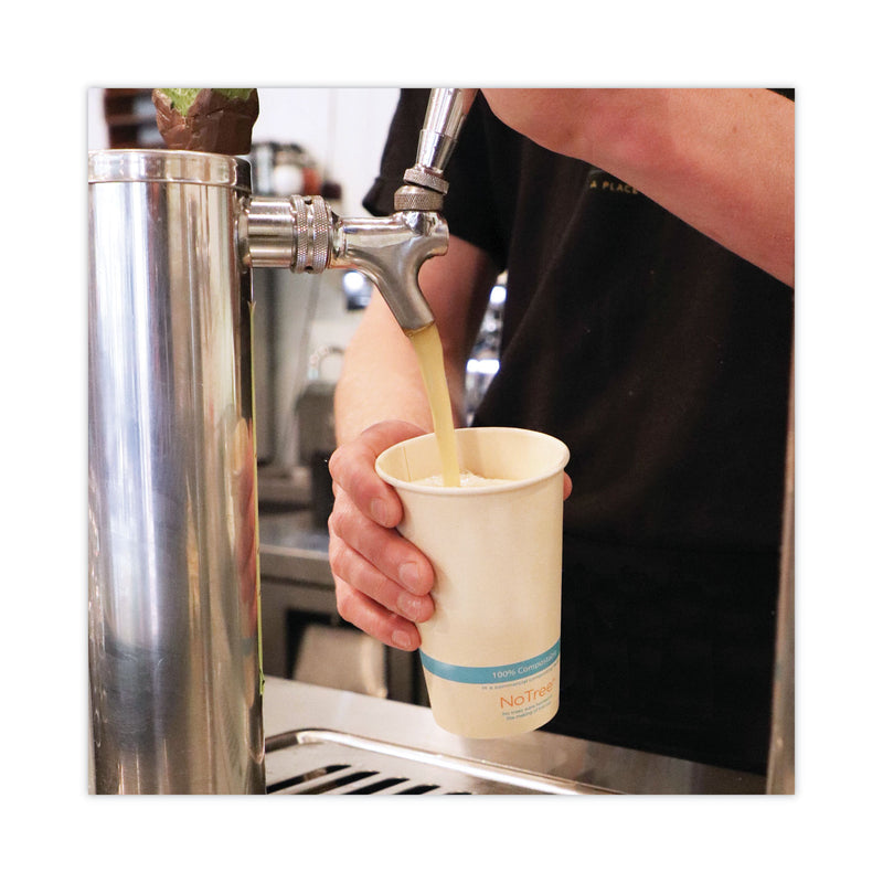 World Centric NoTree Paper Cold Cups, 12 oz, Natural, 1,000/Carton