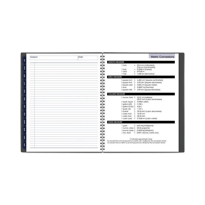 AT-A-GLANCE DayMinder Academic Monthly Desktop Planner, Twin-Wire Binding, 11 x 8.5, Charcoal Cover, 12-Month (July to June): 2022-2023