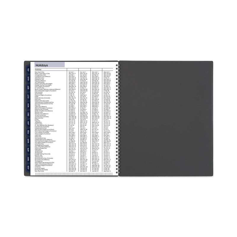 AT-A-GLANCE DayMinder Academic Monthly Desktop Planner, Twin-Wire Binding, 11 x 8.5, Charcoal Cover, 12-Month (July to June): 2022-2023