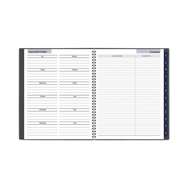 AT-A-GLANCE DayMinder Academic Monthly Desktop Planner, Twin-Wire Binding, 11 x 8.5, Charcoal Cover, 12-Month (July to June): 2022-2023