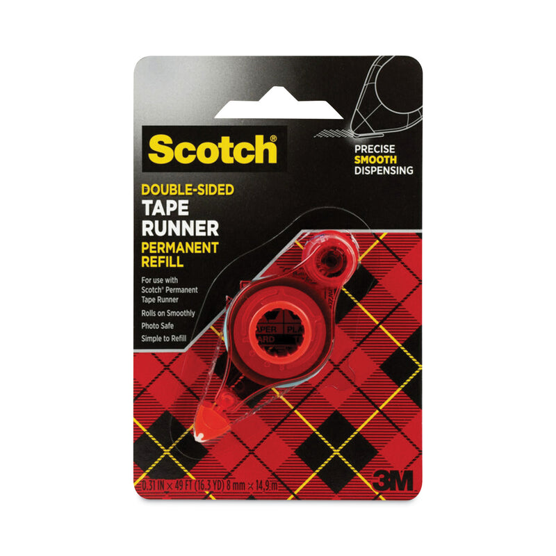 Scotch Refill for the Redesigned Scotch 6055 Tape Runner Dispenser, 0.31" x 49 ft, Dries Clear