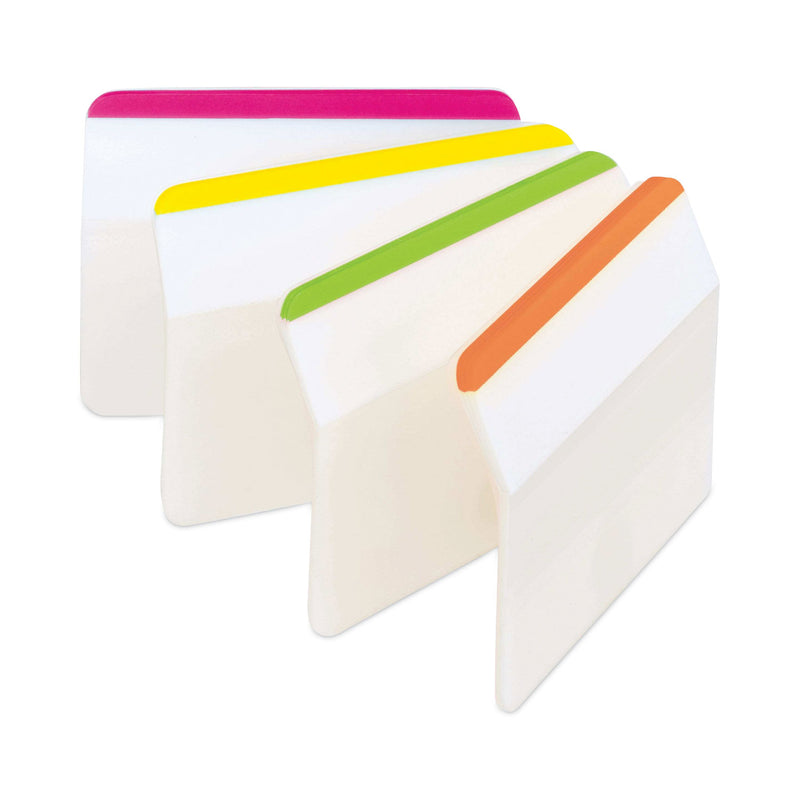 Post-it 2" Angled Tabs, Lined, 1/5-Cut, Assorted Brights Colors, 2" Wide, 24/Pack