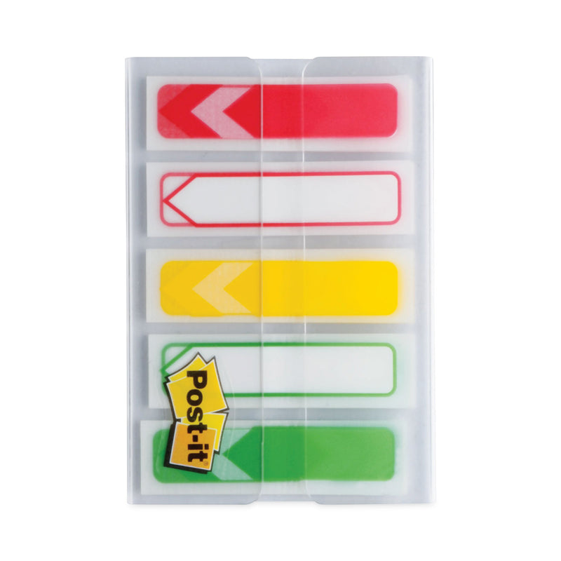 Post-it Arrow 0.5" Prioritization Page Flags, Red/Yellow/Green, 100/Pack