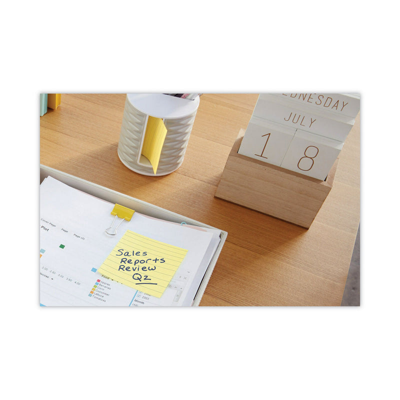 Post-it Original Pads in Canary Yellow, Note Ruled, 3" x 3", 100 Sheets/Pad, 6 Pads/Pack