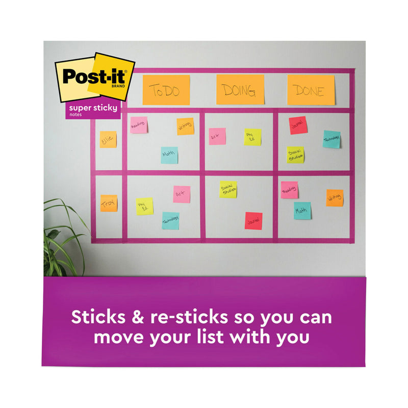 Post-it Meeting Notes in Energy Boost Collection Colors, 6" x 4", 45 Sheets/Pad, 8 Pads/Pack