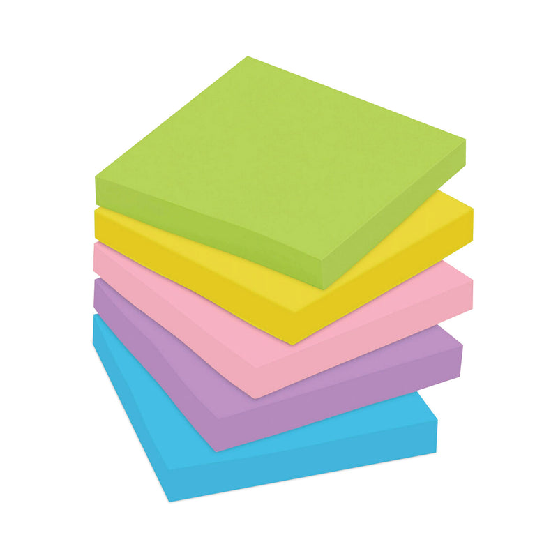 Post-it Original Pads in Floral Fantasy Collection Colors, Cabinet Pack, 3" x 3", 100 Sheets/Pad, 18 Pads/Pack