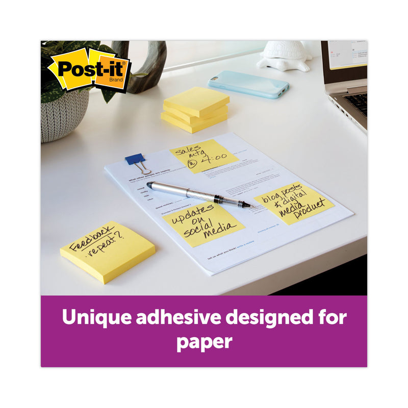 Post-it Original Pop-up Notes Value Pack, 3" x 3", (8) Canary Yellow, (6) Poptimistic Collection Colors, 100 Sheets/Pad, 14 Pads/Pack