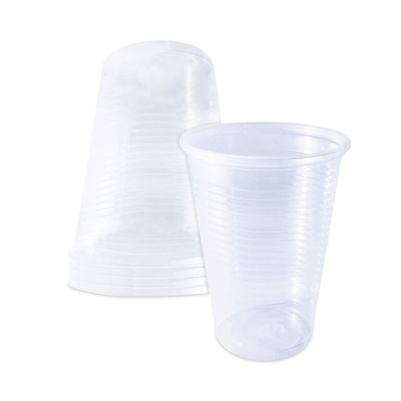 Plastifar Plastic Cold Cups, 3 oz, Translucent, 2,400/Carton