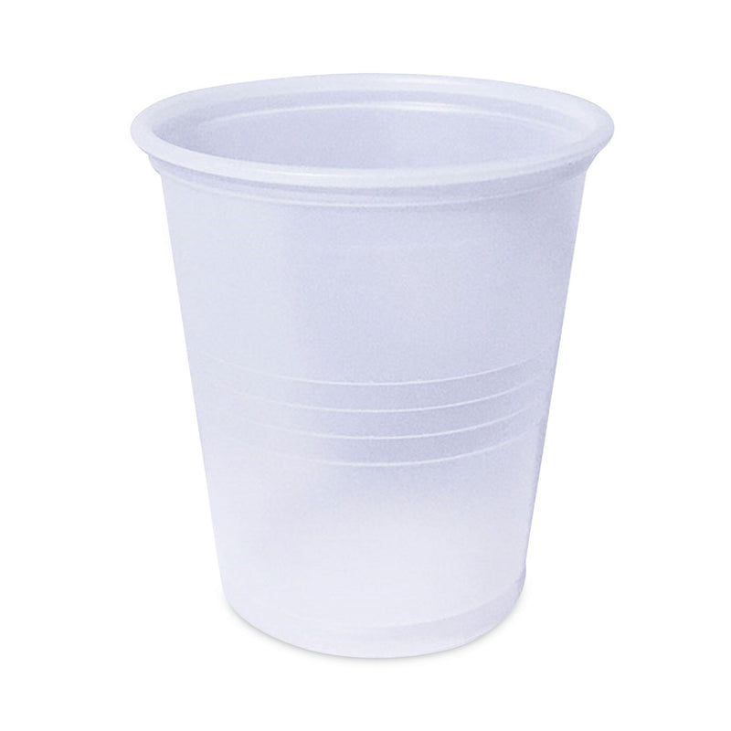 Plastifar Plastic Cold Cups, 3 oz, Translucent, 2,400/Carton