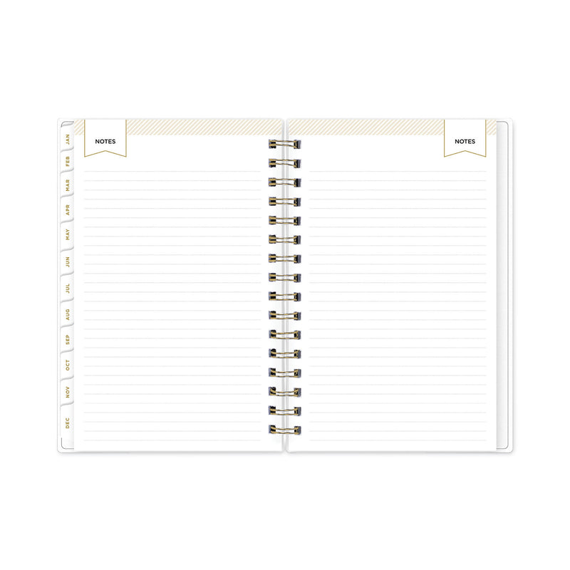 Blue Sky Day Designer Navy Stripe Daily/Monthly Planner, Navy Stripe Artwork, 8 x 5, Navy/White Cover, 12-Month (Jan to Dec): 2023