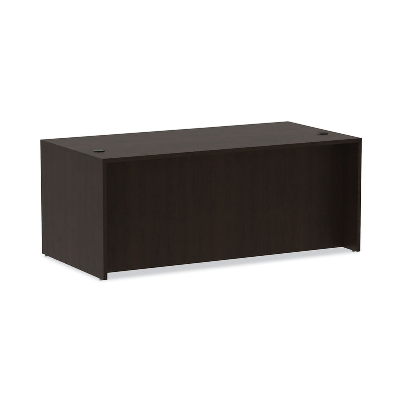 Alera Valencia Series Straight Front Desk Shell, 71" x 35.5" x 29.63", Espresso