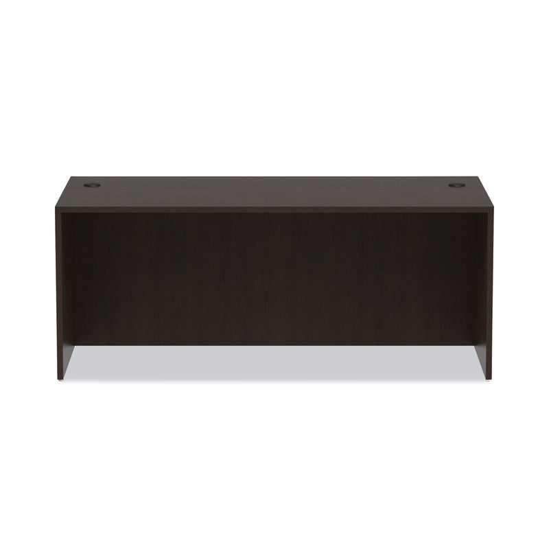 Alera Valencia Series Straight Front Desk Shell, 71" x 35.5" x 29.63", Espresso