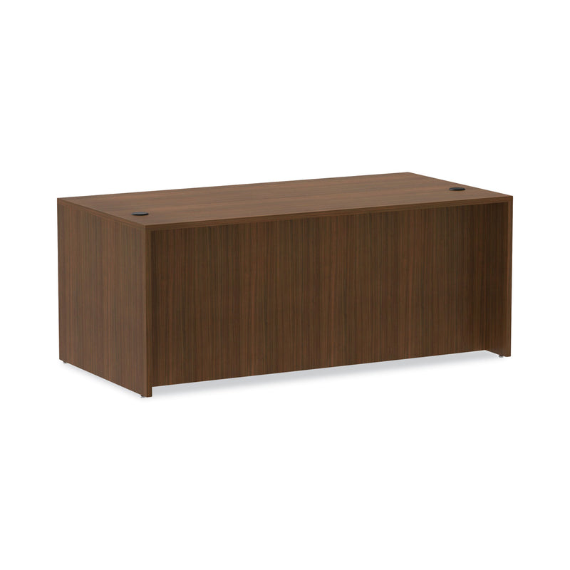 Alera Valencia Series Straight Front Desk Shell, 71" x 35.5" x 29.63", Modern Walnut