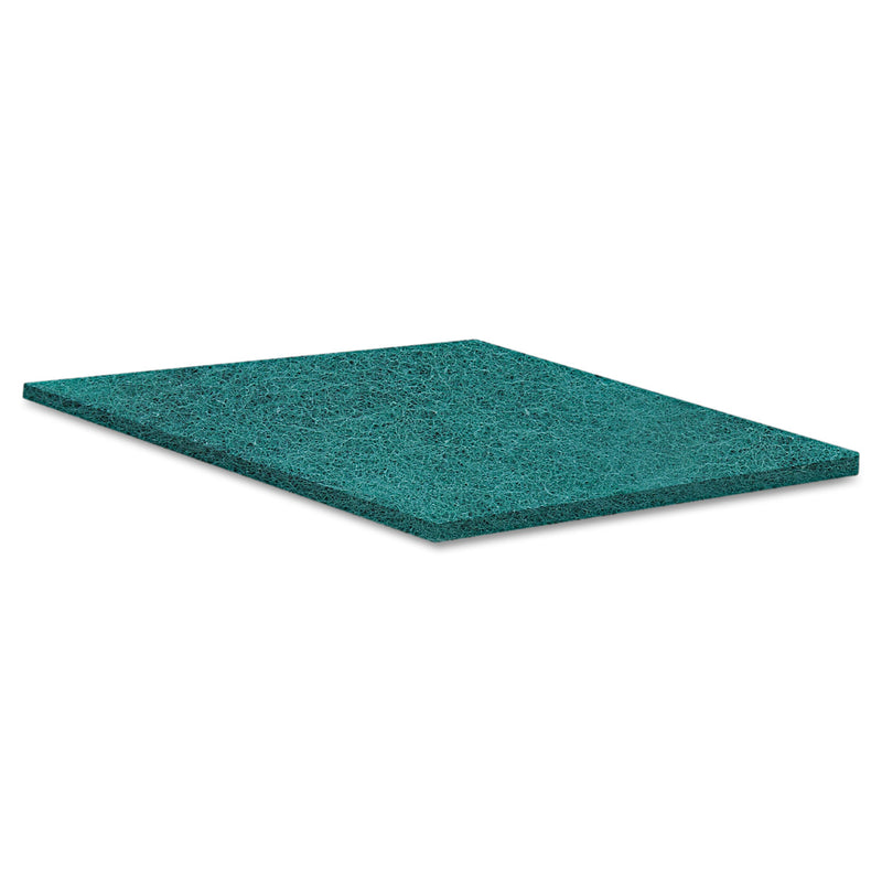 Boardwalk Medium Duty Scour Pad,  6 x 9, Green, 20/Carton