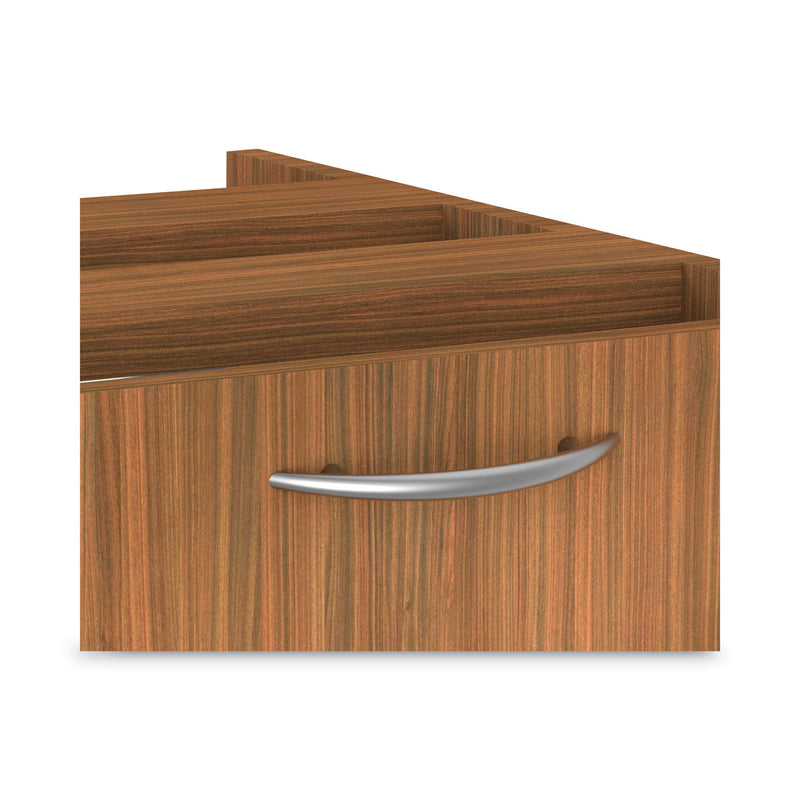 Alera Valencia Series Hanging Pedestal File, Left/Right, 2-Drawer: Box/File, Legal/Letter, Modern Walnut,15.63 x 20.5 x 19.25