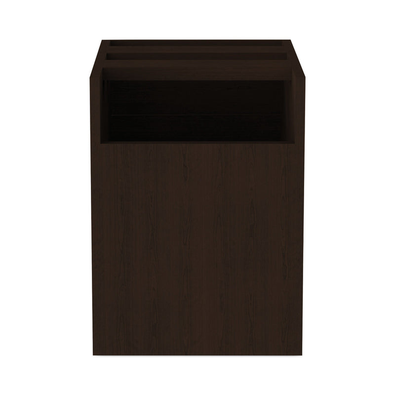 Alera Valencia Series Hanging Pedestal File, Left/Right, 2-Drawers: Box/File, Legal/Letter, Espresso, 15.63" x 20.5" x 19.25"