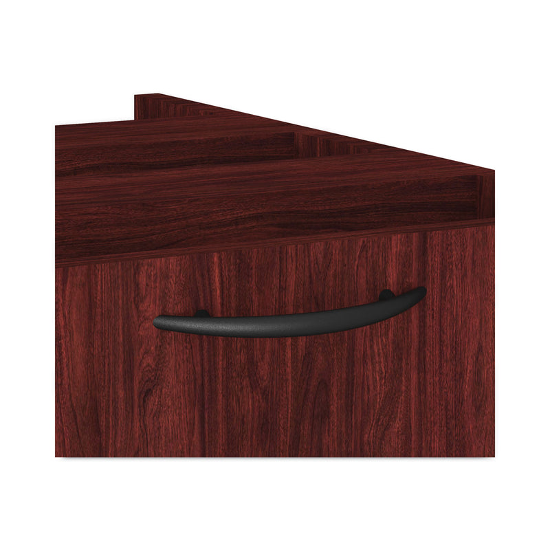 Alera Valencia Series Hanging Pedestal File, Left/Right, 2-Drawers: Box/File, Legal/Letter, Mahogany, 15.63" x 20.5" x 19.25"