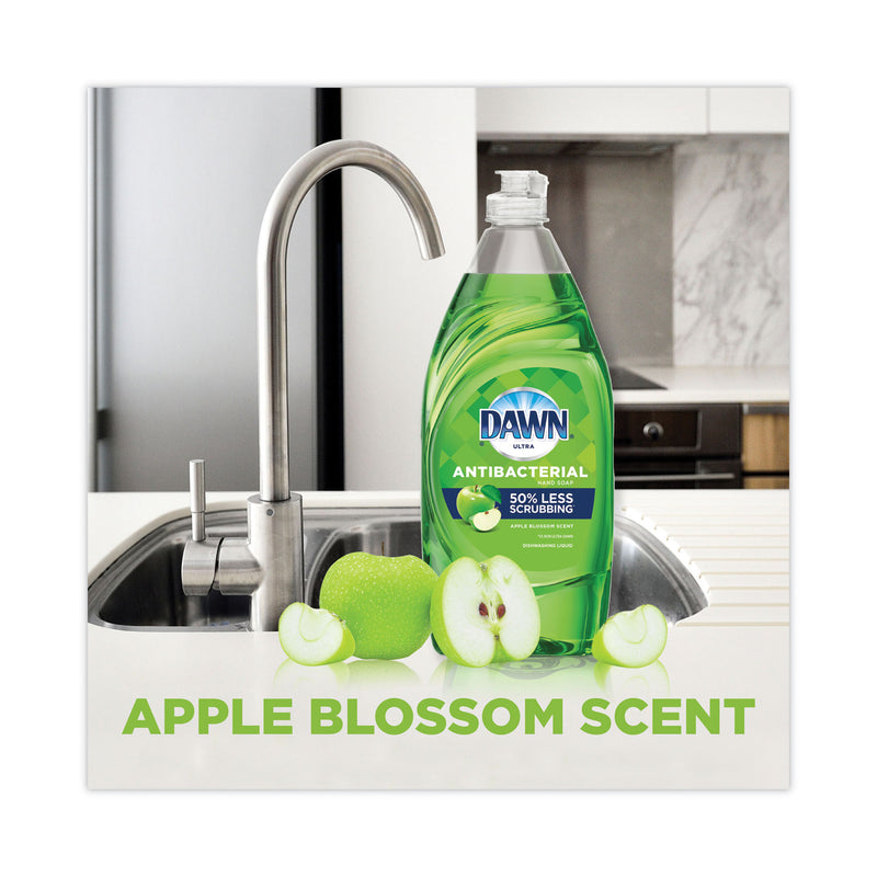 Dawn Ultra Antibacterial Dishwashing Liquid, Apple Blossom Scent, 38 oz Bottle