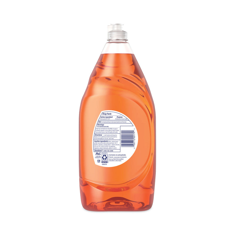 Dawn Ultra Antibacterial Dishwashing Liquid, Orange Scent, 38 oz Bottle, 8/Carton