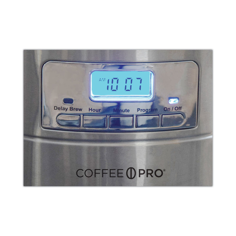 Coffee Pro Home/Office Euro Style Coffee Maker, Stainless Steel