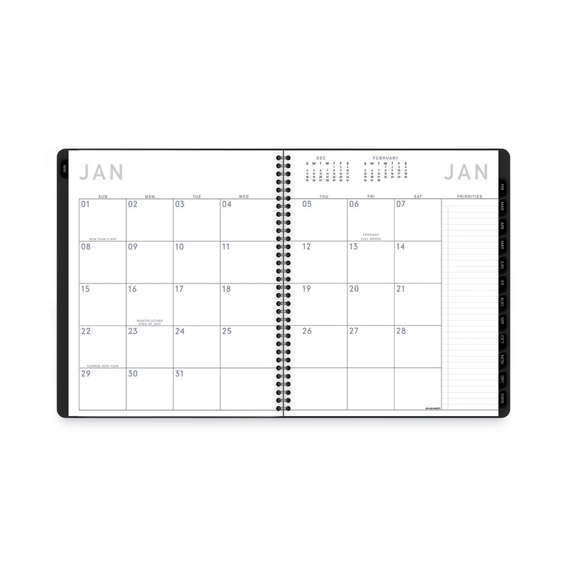 AT-A-GLANCE Contemporary Lite Monthly Planner, Contemporary Lite Artwork, 11 x 9, Black Cover, 12-Month (Jan to Dec): 2023