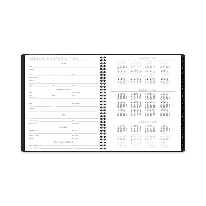 AT-A-GLANCE Contemporary Lite Monthly Planner, Contemporary Lite Artwork, 11 x 9, Black Cover, 12-Month (Jan to Dec): 2023