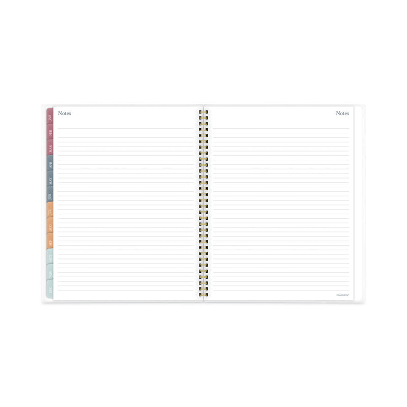 Cambridge Blake Weekly/Monthly Planner, Blake Bold Stripe Artwork, 11 x 8.5, Cream/Blue/Brown Cover, 12-Month (Jan to Dec): 2023