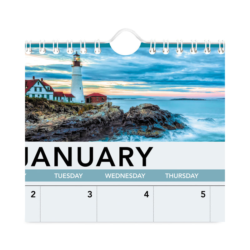 AT-A-GLANCE Landscape Monthly Wall Calendar, Landscapes Photography, 12 x 12, White/Multicolor Sheets, 12-Month (Jan to Dec): 2023