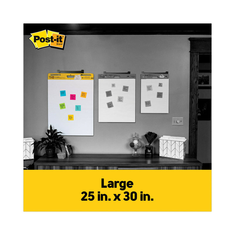 Post-it Vertical-Orientation Self-Stick Easel Pad Value Pack, Unruled, 25 x 30, White, 30 Sheets, 6/Carton