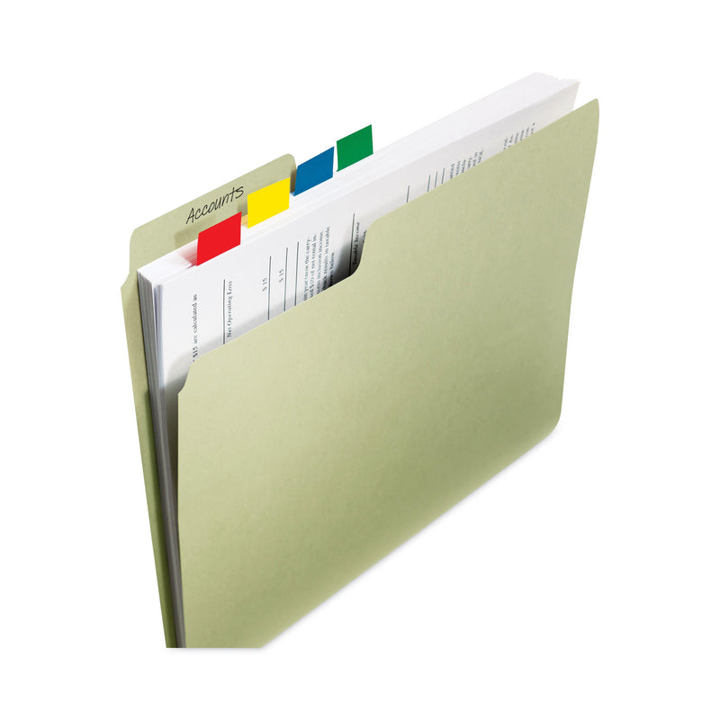 Post-it Marking Page Flags in Dispensers, Green, 50 Flags/Dispenser, 12 Dispensers/Pack