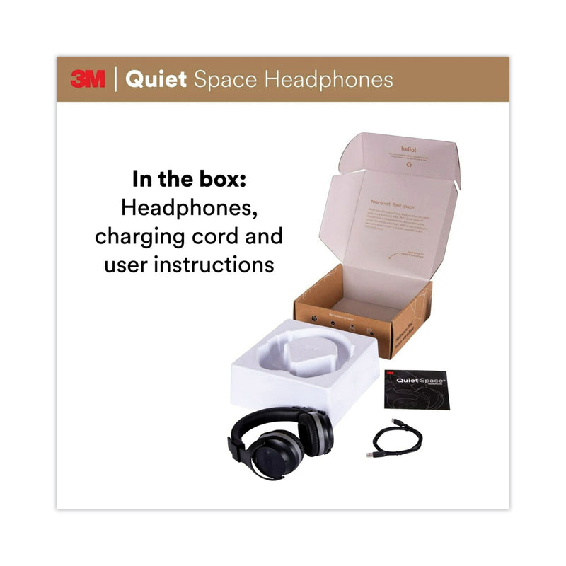 3M Quiet Space Headphones, Black