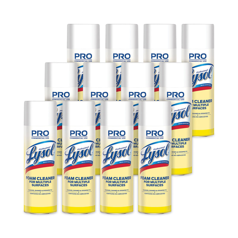 Professional LYSOL Disinfectant Foam Cleaner, 24 oz Aerosol Spray