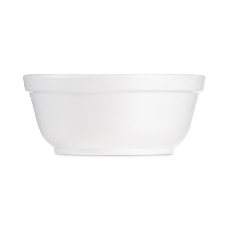 Dart Foam Bowls, 8 oz, White, 50/Pack, 20 Packs/Carton