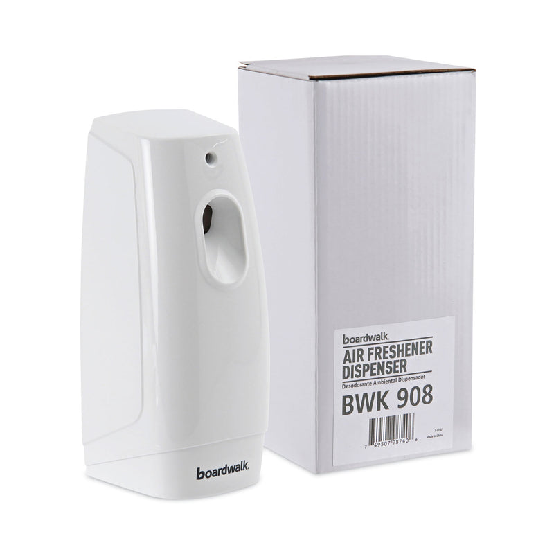 Boardwalk Classic Metered Air Freshener Dispenser, 4" x 3" x 9.5", White