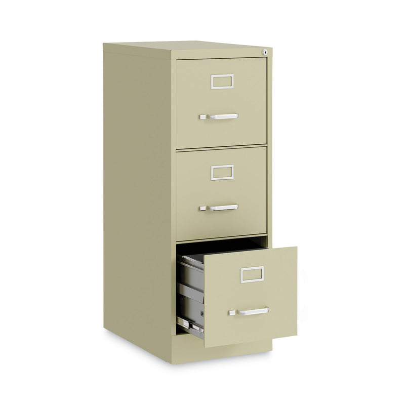 Hirsh Industries Vertical Letter File Cabinet, 3 Letter-Size File Drawers, Putty, 15 x 22 x 40.19