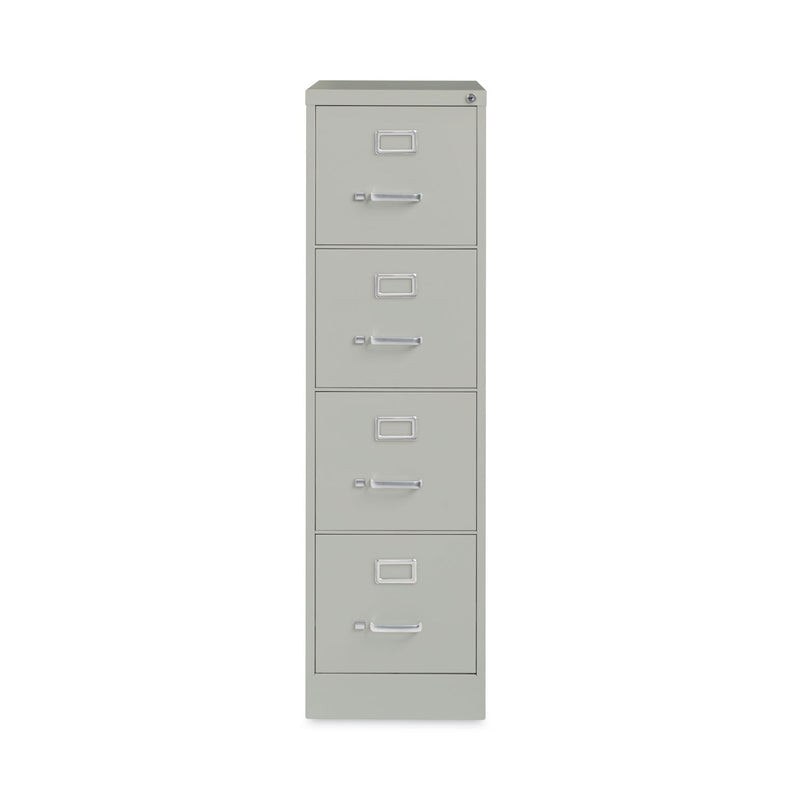 Hirsh Industries Vertical Letter File Cabinet, 4 Letter-Size File Drawers, Light Gray, 15 x 26.5 x 52