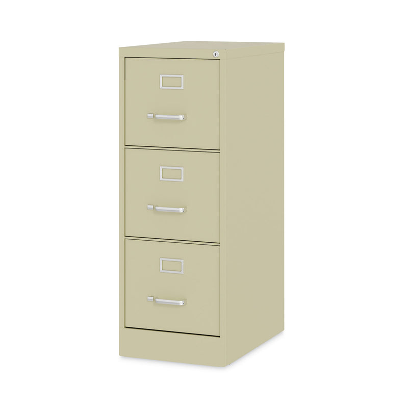 Hirsh Industries Vertical Letter File Cabinet, 3 Letter-Size File Drawers, Putty, 15 x 22 x 40.19