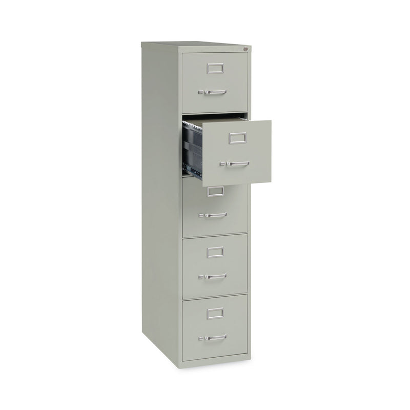 Hirsh Industries Vertical Letter File Cabinet, 4 Letter-Size File Drawers, Light Gray, 15 x 26.5 x 61.37