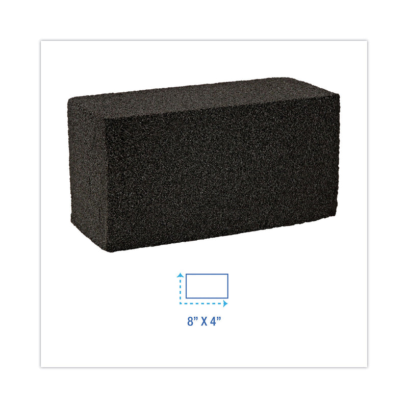 Boardwalk Grill Brick, 8 x 4, Black, 12/Carton