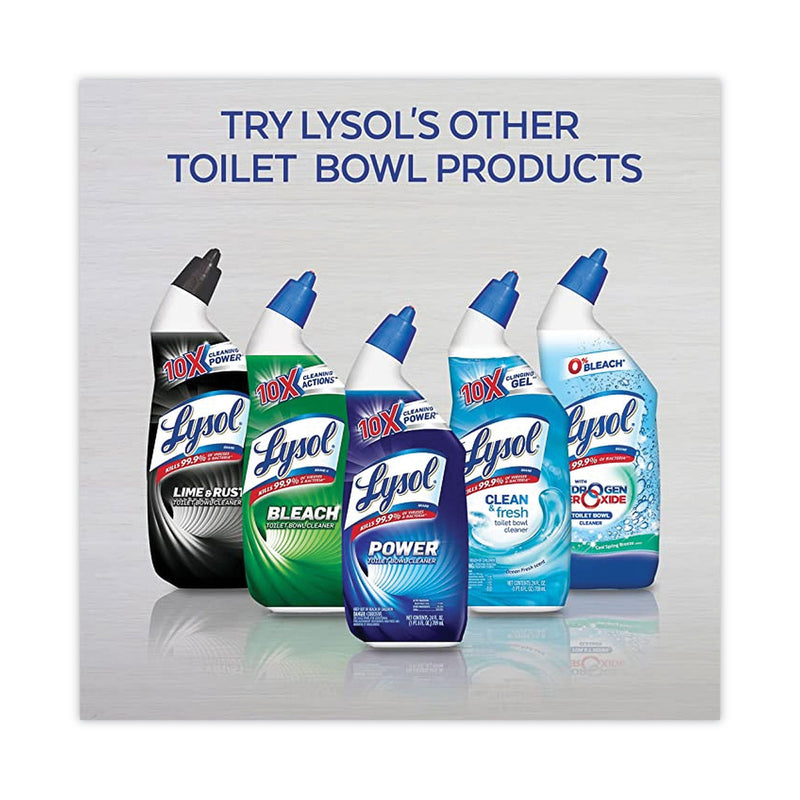 LYSOL Disinfectant Toilet Bowl Cleaner with Bleach, 24 oz, 8/Carton