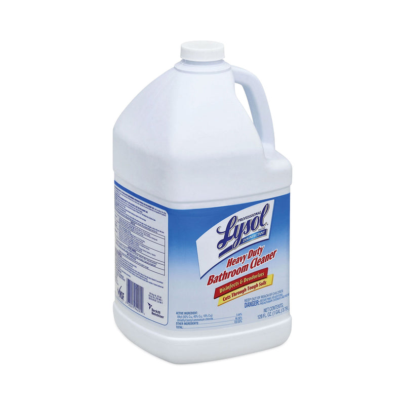 Professional LYSOL Disinfectant Heavy-Duty Bathroom Cleaner Concentrate, Lime, 1 gal Bottle